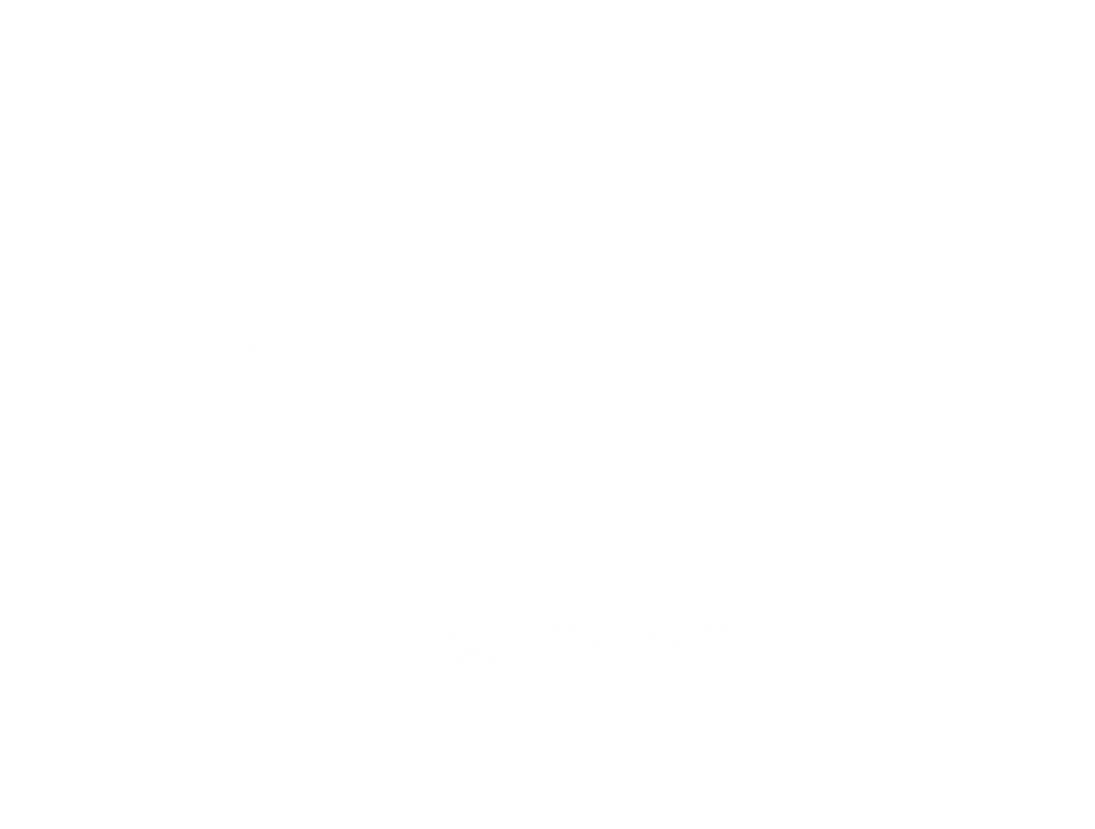 the apartments logo in white on a green background